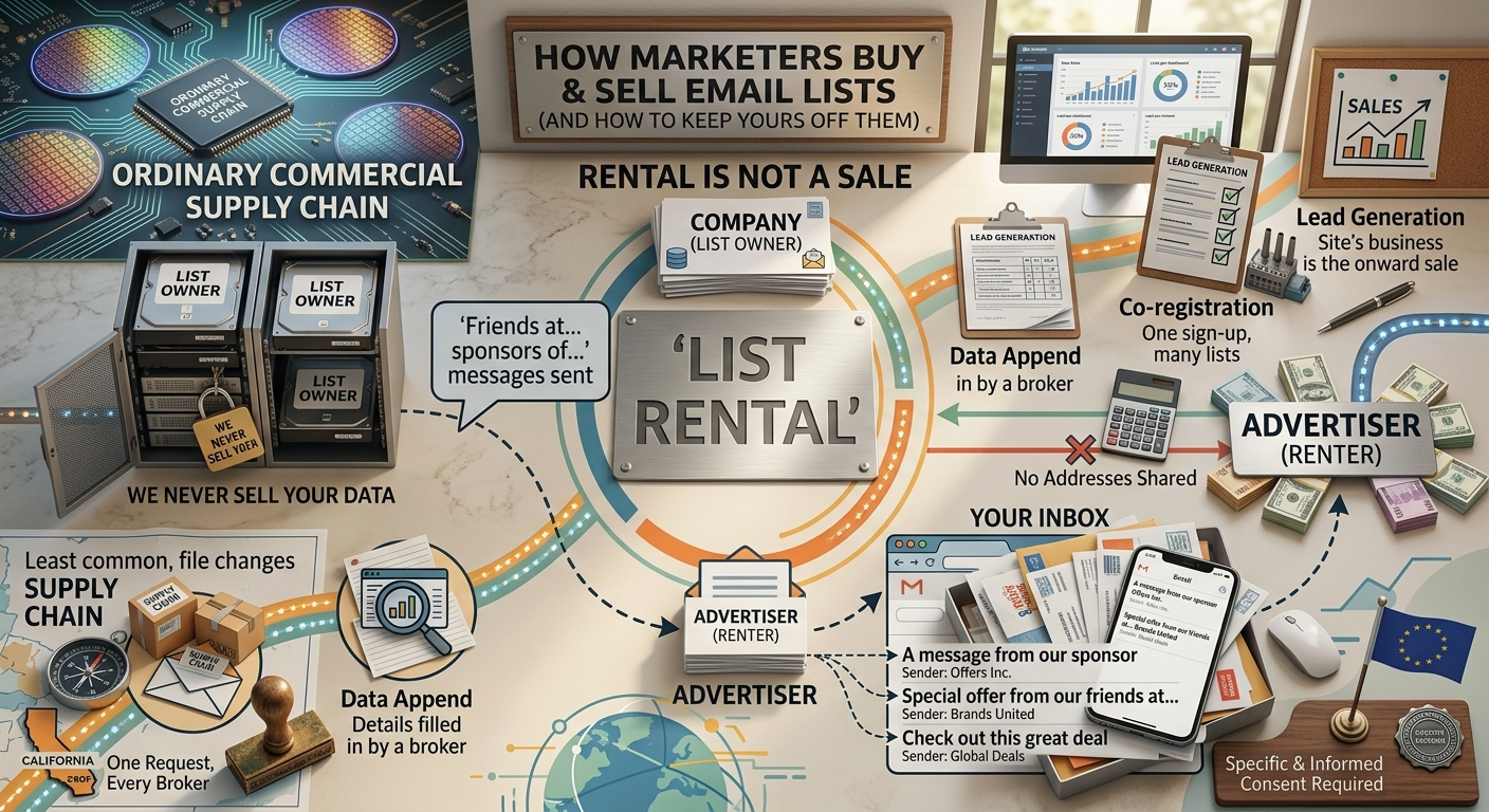 How Email Lists Are Bought and Sold — and How to Opt Out