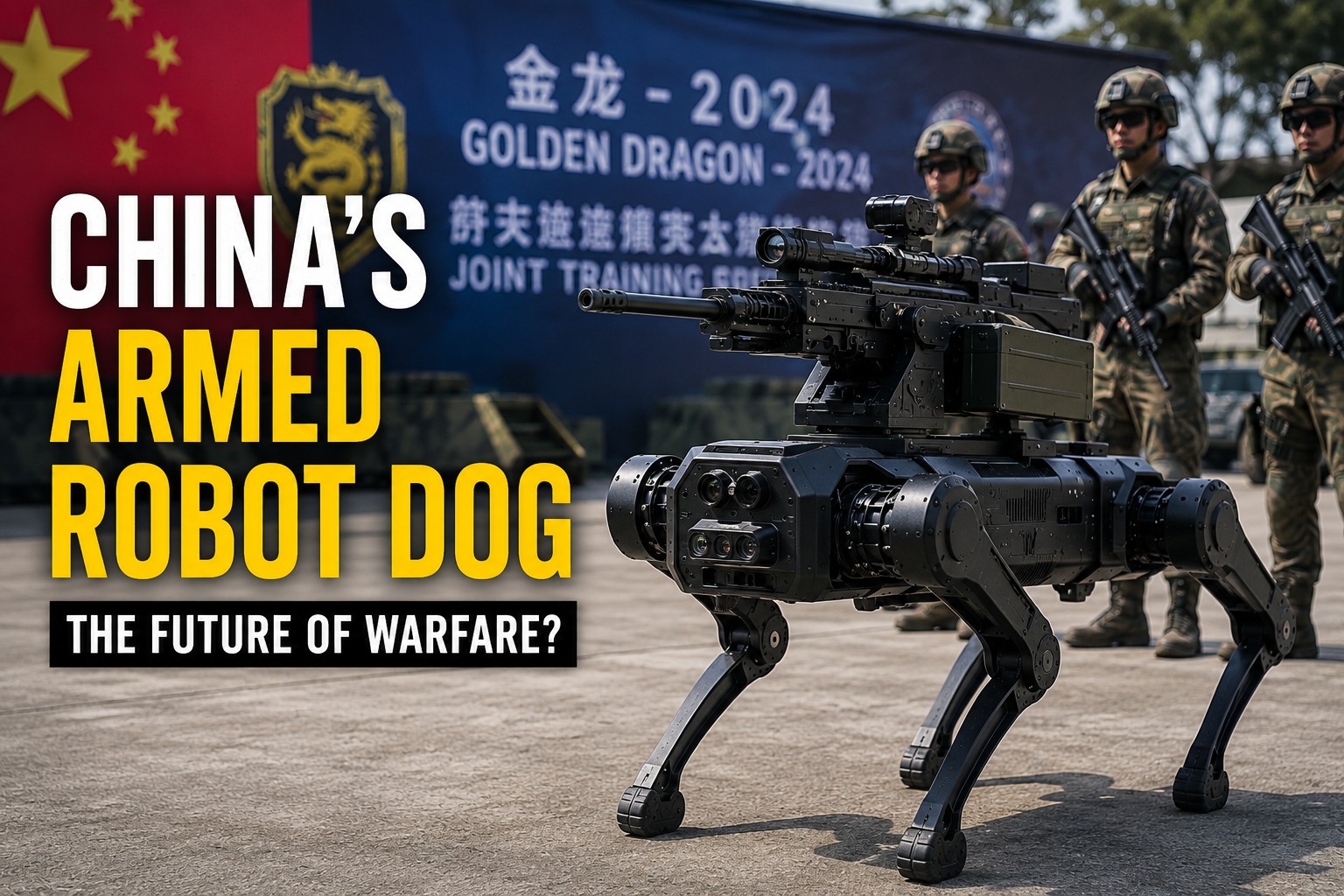 China’s Armed Robot Dog in Military Drills: A Glimpse Into the Future of Modern Warfare