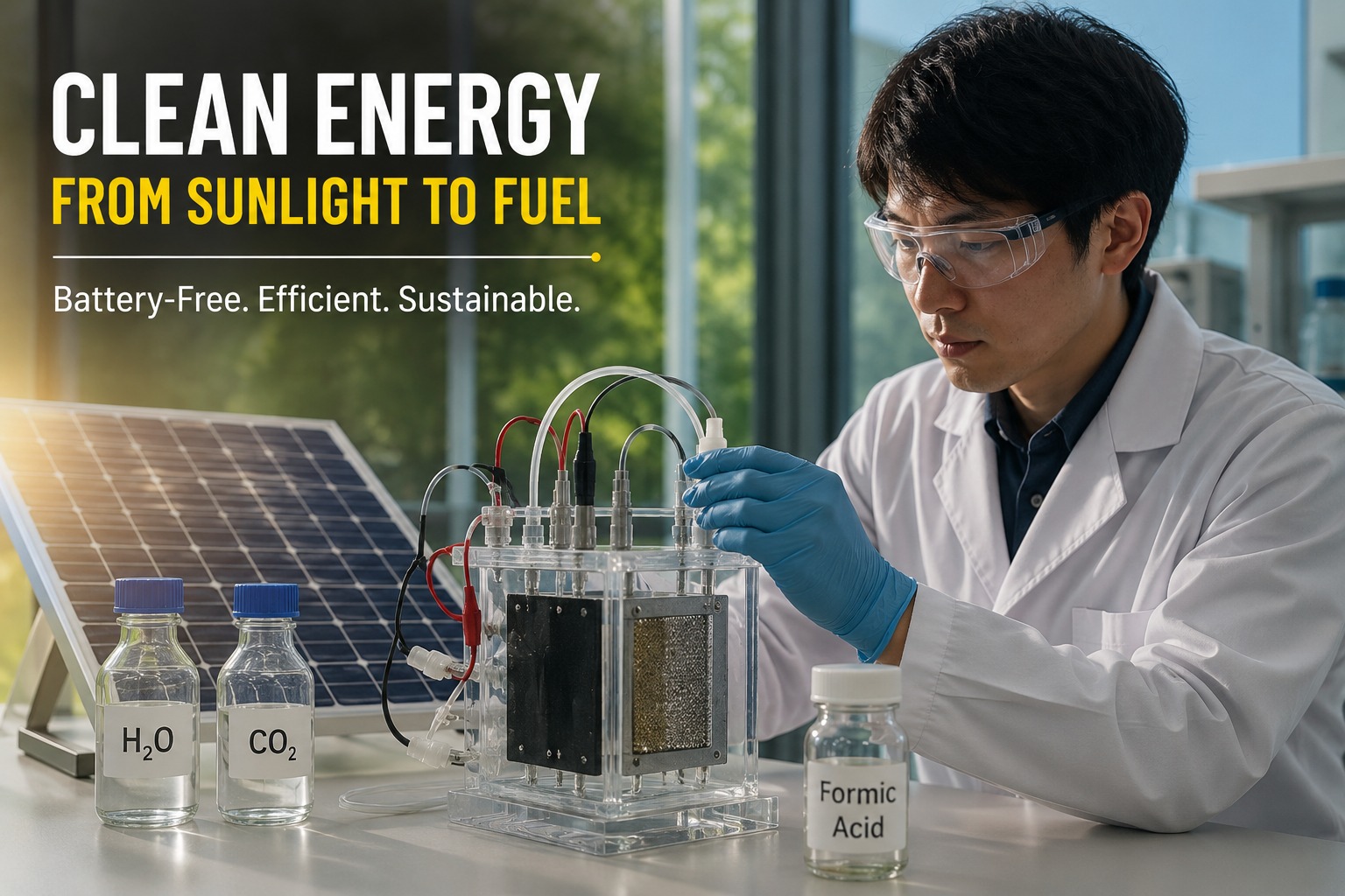 Battery-Free Artificial Photosynthesis System Could Transform the Future of Solar Fuel Production