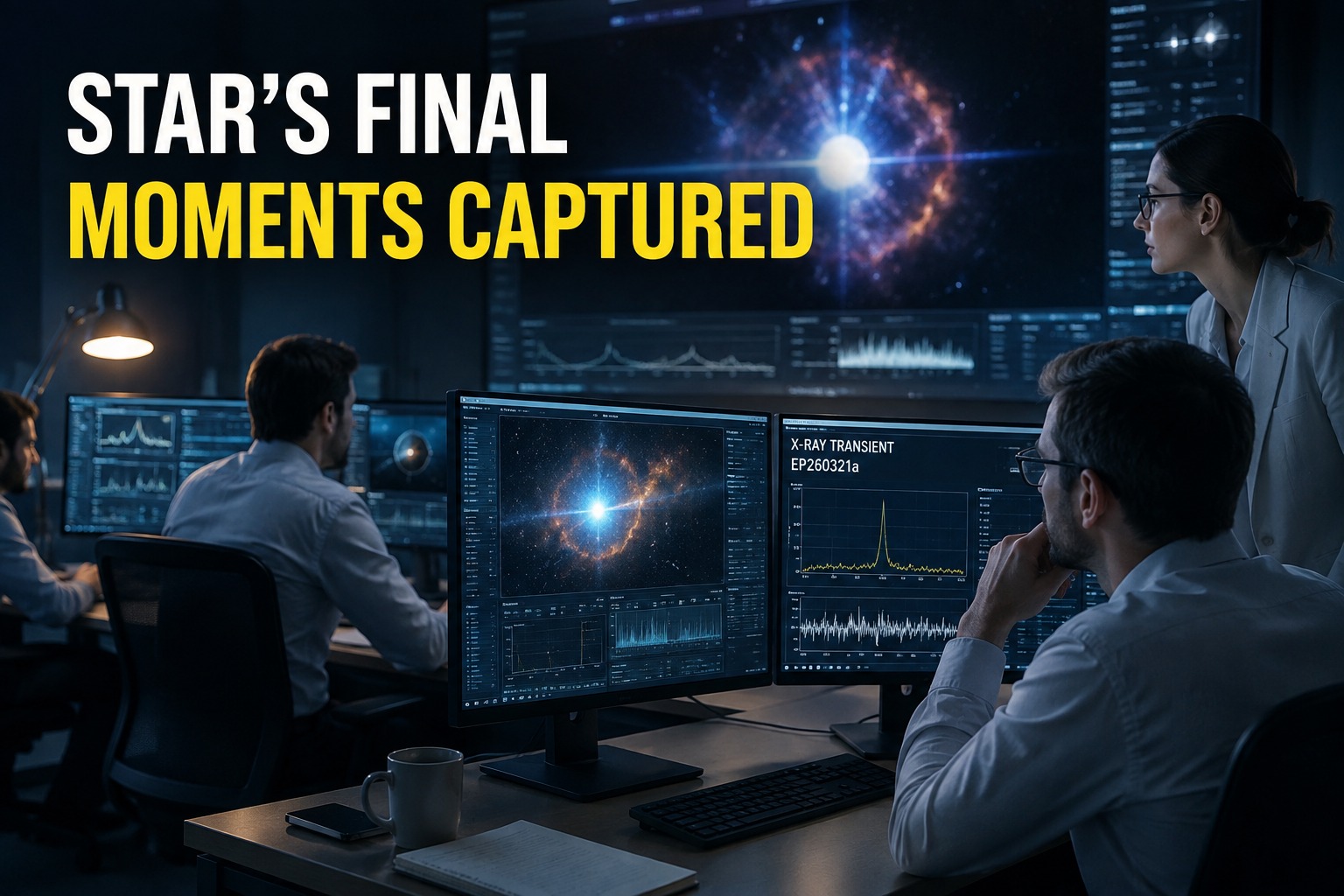 Scientists Witness a Star’s Rare Final Moments in Unprecedented Detail