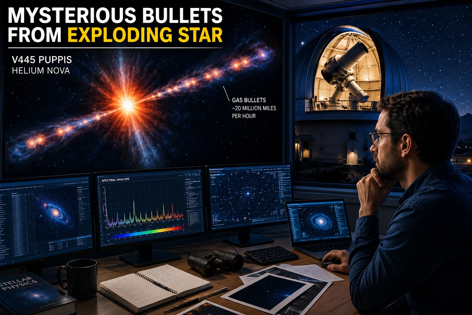 Mysterious “Bullets” Ejected from Exploding Star Surprise Astronomers