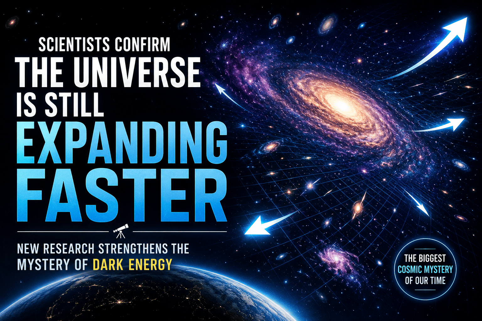 Scientists Confirm the Universe Is Still Expanding Faster: New Research Strengthens the Mystery of Dark Energy