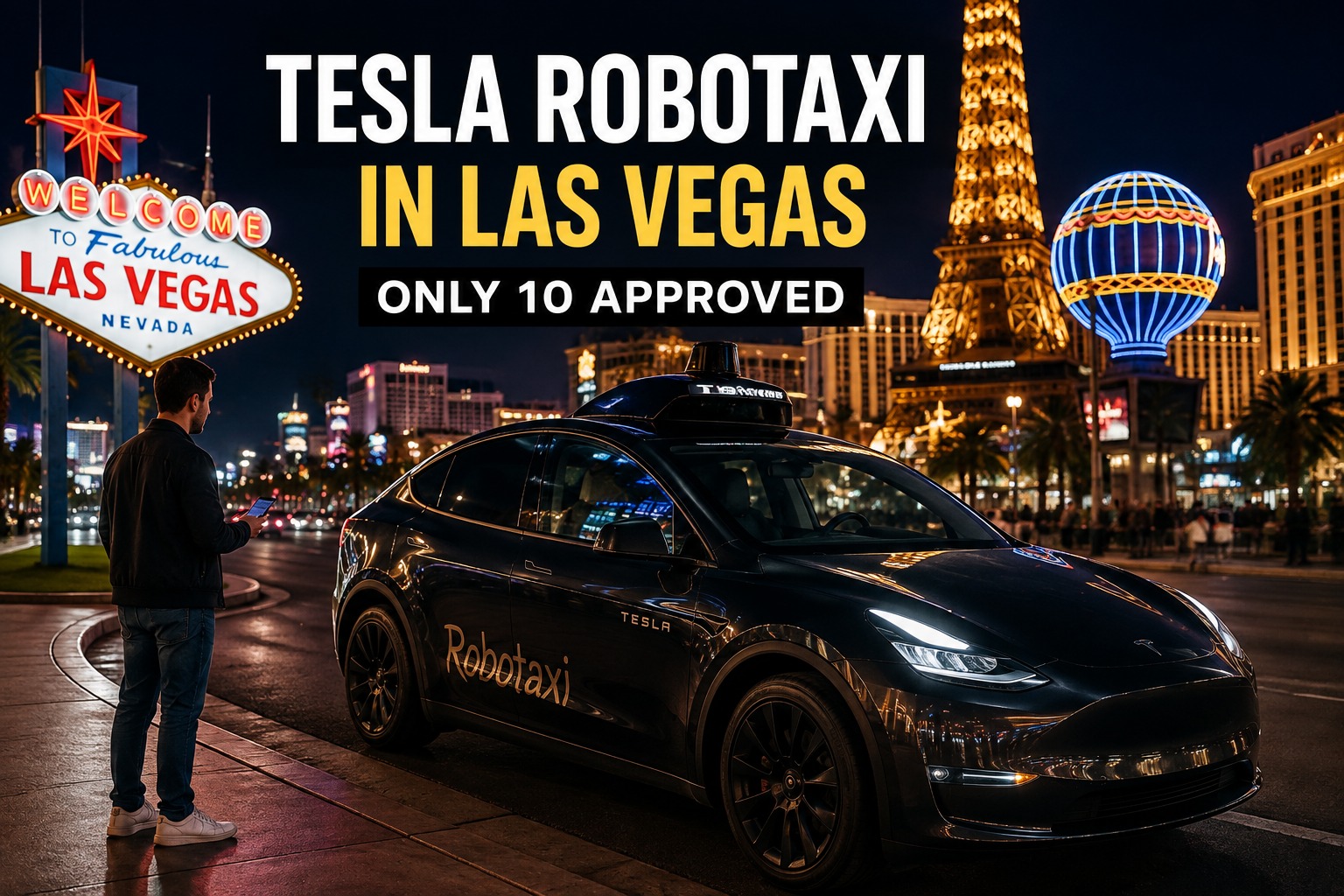 Tesla Wanted 5,000 Robotaxis in Las Vegas — Nevada Approved Just 10