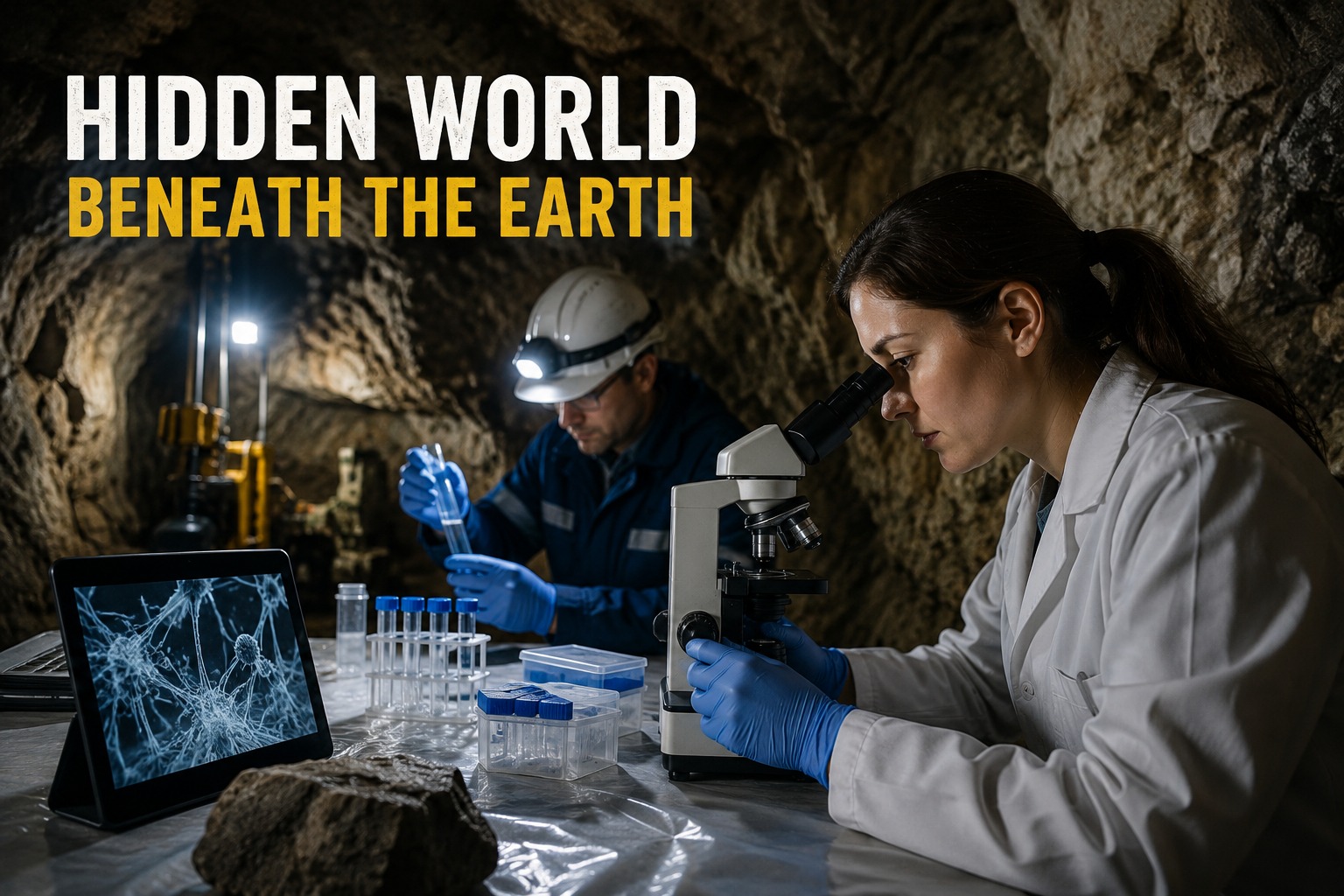Hidden Ecosystem Deep Beneath the Earth: Scientists Discover a Thriving Underground World of Fungi