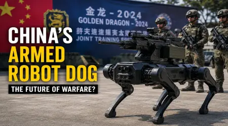 China’s Armed Robot Dog in Military Drills: A Glimpse Into the Future of Modern Warfare