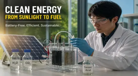 Battery-Free Artificial Photosynthesis System Could Transform the Future of Solar Fuel Production