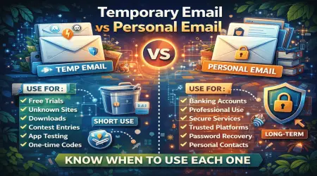 Temporary Email vs Personal Email: Which One Should You Use and When?