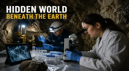 Hidden Ecosystem Deep Beneath the Earth: Scientists Discover a Thriving Underground World of Fungi