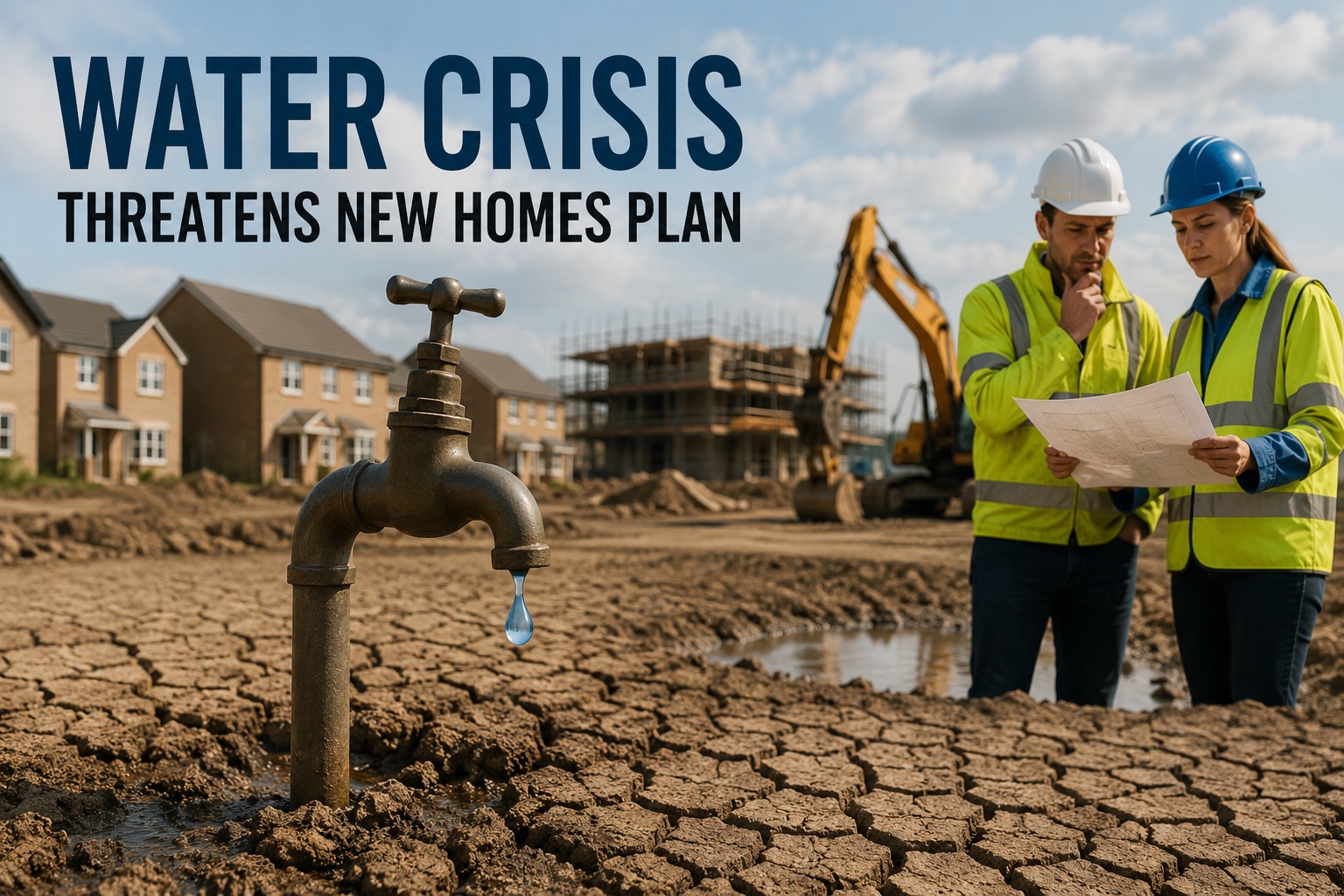 England's Water Shortage Crisis Puts 1.5 Million New Homes Plan at Risk